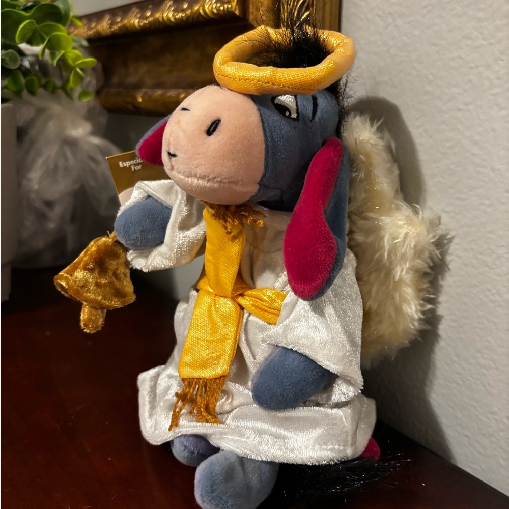 Vintage Disney Eeyore Angel Plush 2000